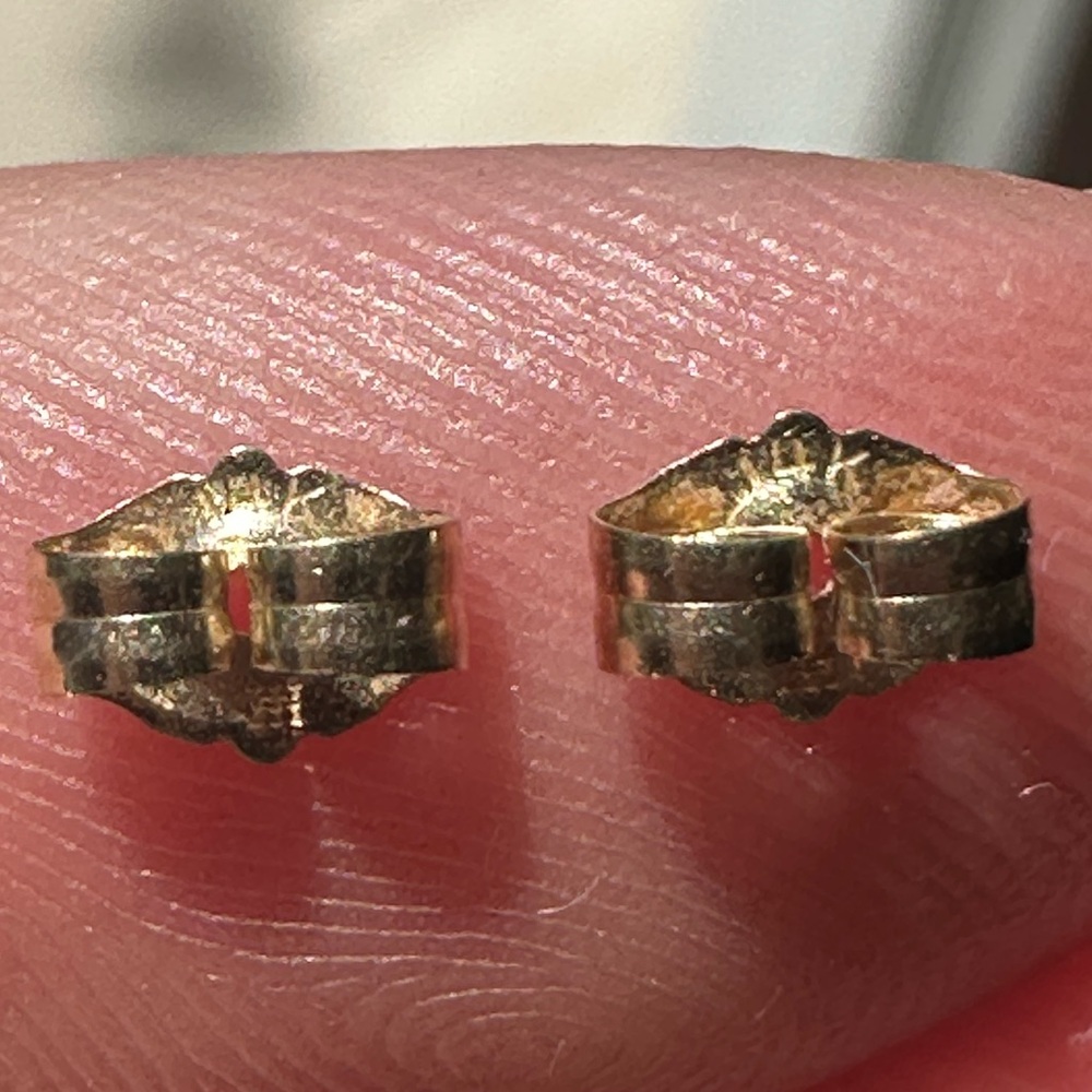 Elegant Vintage Oval Australian Solid Opal Stud E… - image 6